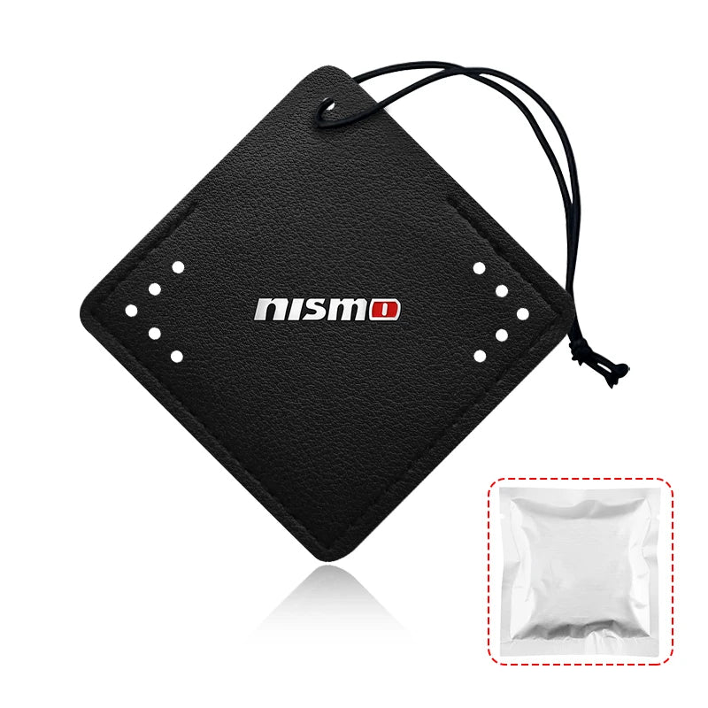 For Nismo Nissan Juke Tiida Teana GTR Car Aromatherapy Diffuser Necklace Fresh Air Suede Pendant 5 Scents