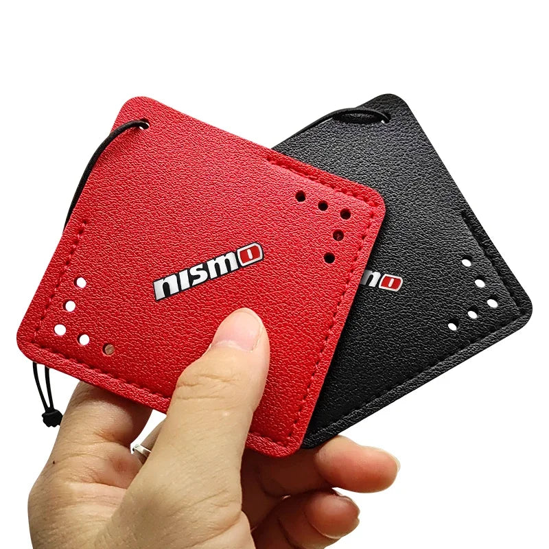 For Nismo Nissan Juke Tiida Teana GTR Car Aromatherapy Diffuser Necklace Fresh Air Suede Pendant 5 Scents