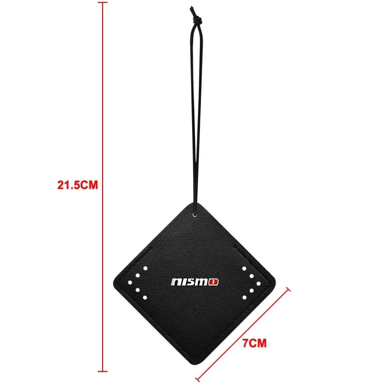 For Nismo Nissan Juke Tiida Teana GTR Car Aromatherapy Diffuser Necklace Fresh Air Suede Pendant 5 Scents