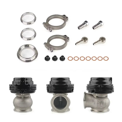 38mm External Wastegate V-Band Flanged Turbo Waste Gate For Supercharge Turbo Manifold Universal Dump Pipe Valve With Logo