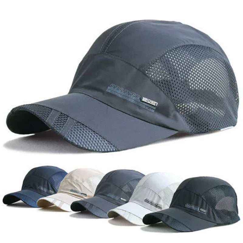 Gorra Fashion Mens Summer Outdoor Sport Hat Running Visor Cap Hot Popular 2019 New Cool Quick Dry Mesh Cap 6 Colors Gorras