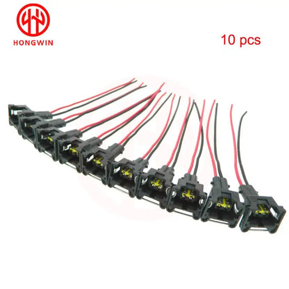 SET Waterproof EV1 Fuel Injector Plugs Connector For Bosch440cc 650cc 850cc 1000cc Fuel Injector With Pin and Wire