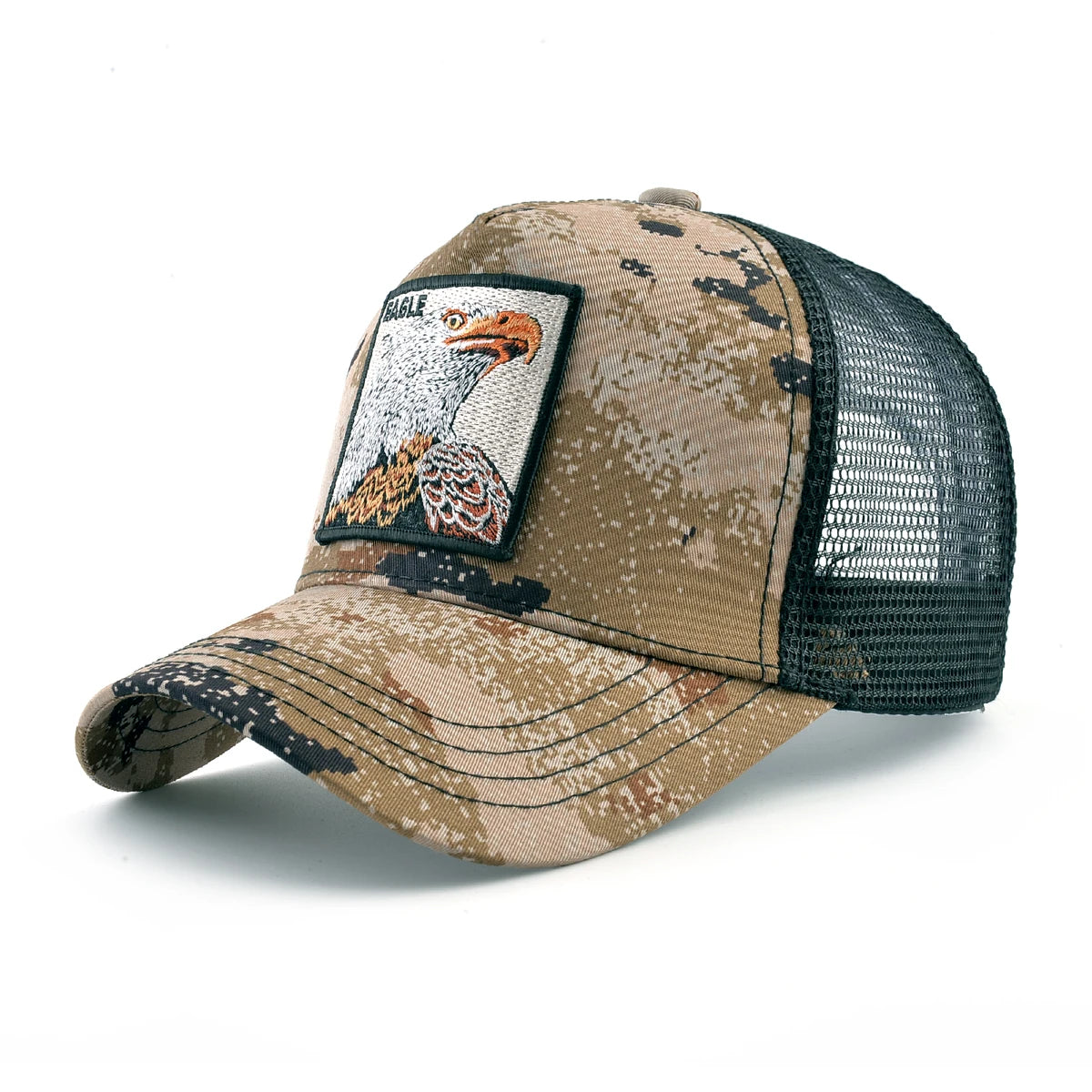 Gorra Trucker Caps With Embroidery Goat Patch Four Seasons Snapback Cap For Men Women