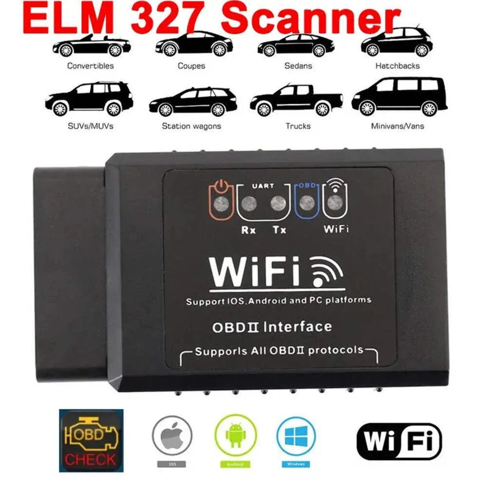 Scaner WIFI ELM327 V1.5 OBD2 Scanner Car Diagnostic Code Reader Tool for iOS Android iPhone OBDII Auto Scan Tool
