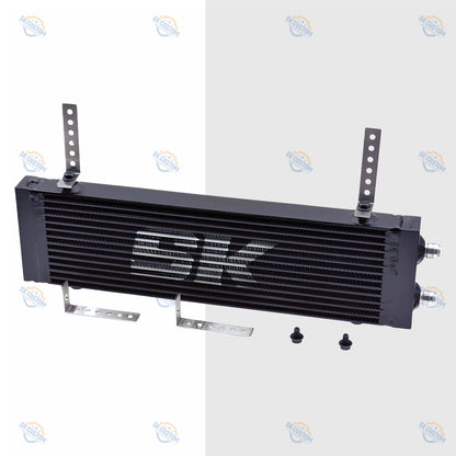 SK CUSTOM Aluminum Alloy Oil Cooler General Motors Modified Oil Cooler Plate Double Pass Side Outlet AN10 Parts Auto Parts