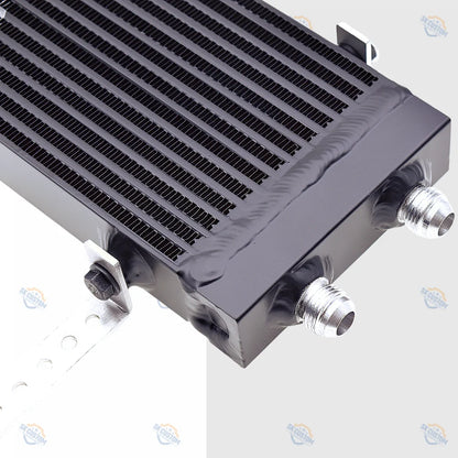 SK CUSTOM Aluminum Alloy Oil Cooler General Motors Modified Oil Cooler Plate Double Pass Side Outlet AN10 Parts Auto Parts
