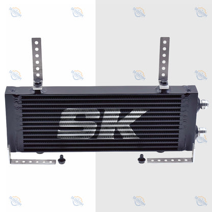 SK CUSTOM Aluminum Alloy Oil Cooler General Motors Modified Oil Cooler Plate Double Pass Side Outlet AN10 Parts Auto Parts