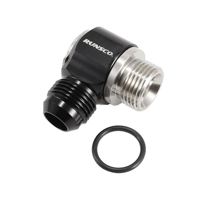 Turbo Brake Hose Fittings 6AN 8AN 10AN for Motorcycle &amp; Automotive Stainless Steel Adapter Black Bolt Ring