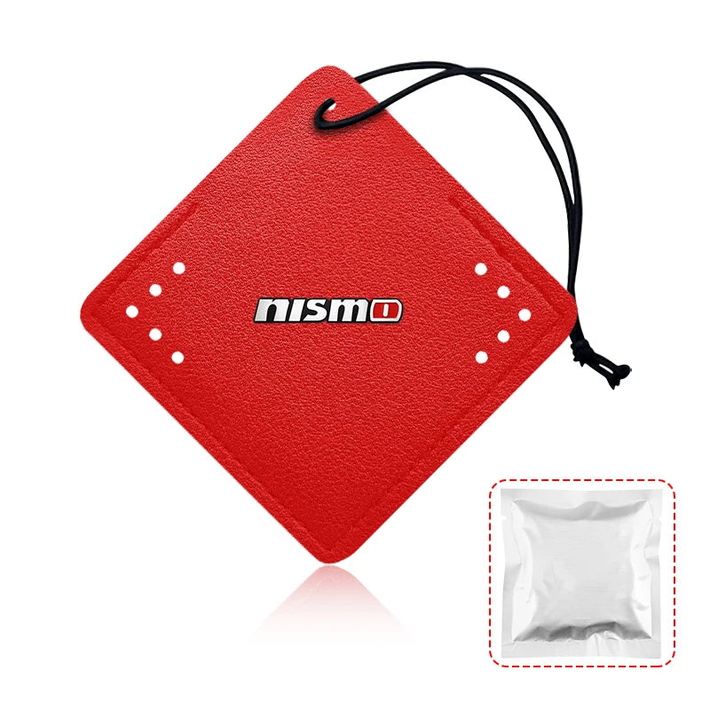 For Nismo Nissan Juke Tiida Teana GTR  Car Aromatherapy Diffuser Necklace Fresh Air Suede Pendant 5 Scents