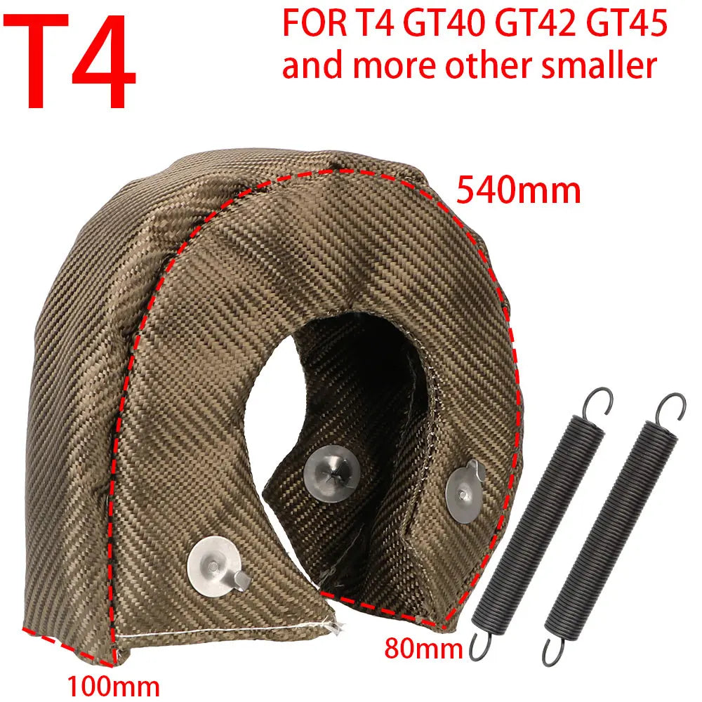 T2 T25 T28 T3 T4 T6 Glasvezel Turbo Hitteschild Turbocharger Deken Cover Meest Turbine High temperature Protection Wrap Heat