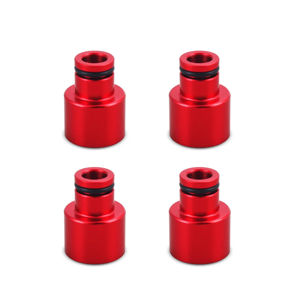 4PCS Fuel Injector Hat Fuel Nozzle Modified Auto Parts Nozzle Adapter Dedicated Fuel Flow Injector Adapter Fuel Injector