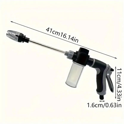 portatil High-Pressure Water Gun Adjustable Metal Cleaning Car Wash Machine Garden Watering Hose Nozzle Sprinkler Foam Water Gun