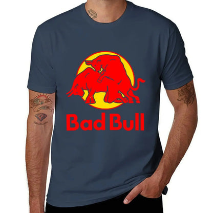 Bad Bull Logo Brand Parody Spoof T-Shirt graphic t shirts cotton graphic tees mens t shirts top quality