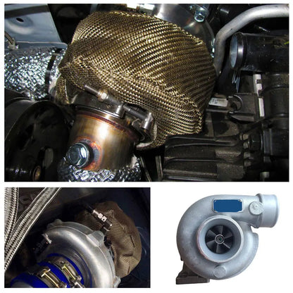T2 T25 T28 T3 T4 T6 Glasvezel Turbo Hitteschild Turbocharger Deken Cover Meest Turbine High temperature Protection Wrap Heat