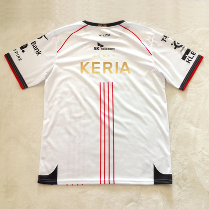 2026 T1 Championship Five-Star Commemorative Team Jersey E-sports World Finals Gold Print Top
